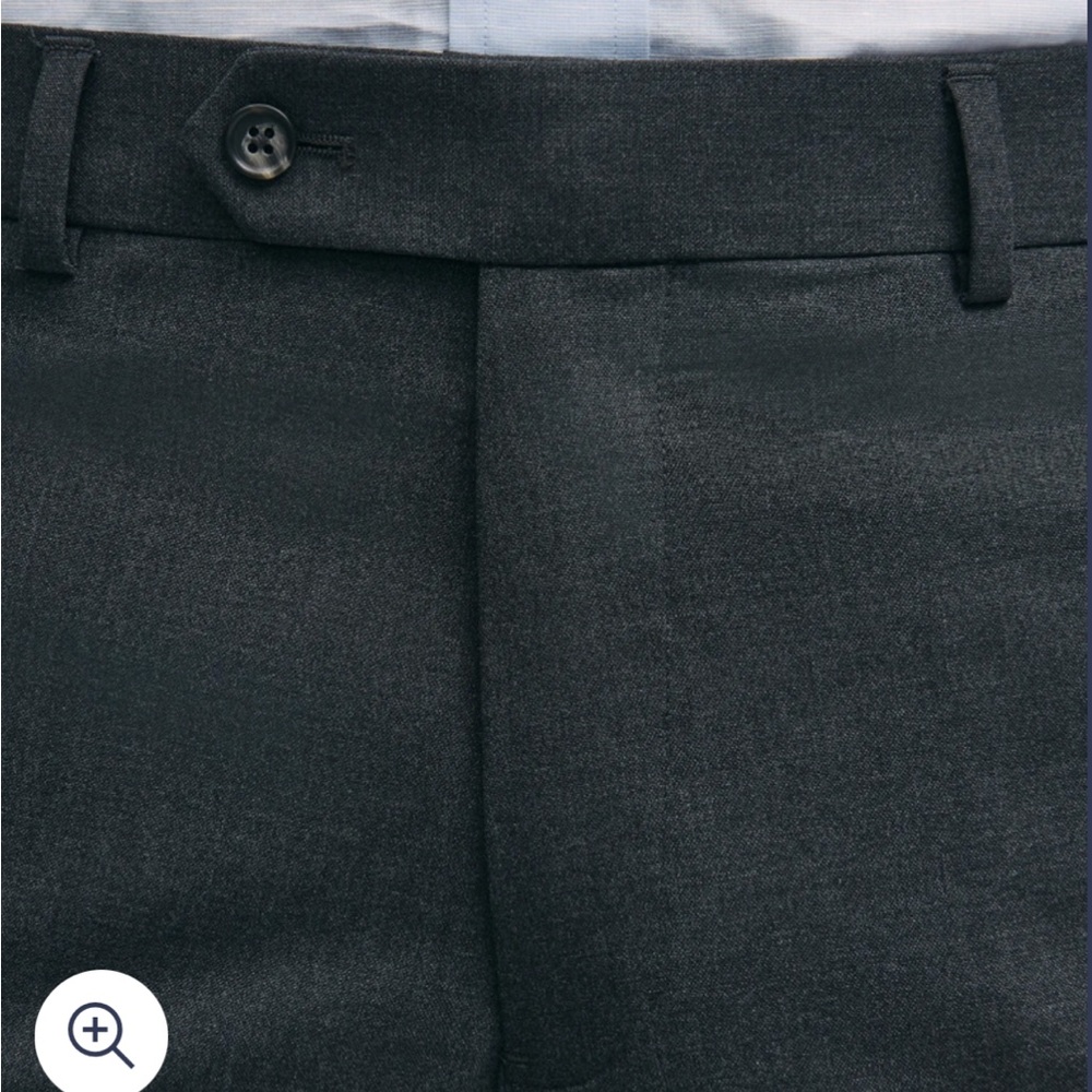 Men's Brooks Brothers Dark Gray Dress Pants - Picture 3 of 7